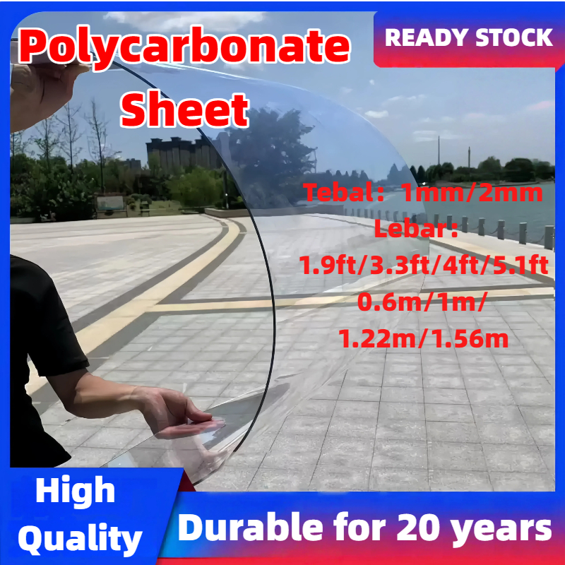 Flat Transparent Roof PC Material / Atap Cerah Lutsinar Rata 1mm ...
