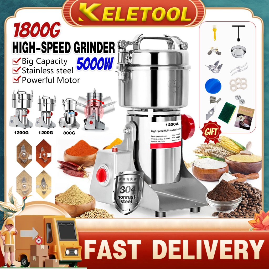 Pengisar kering 磨粉机 heavy duty grindergrinder food processor 1800g ...