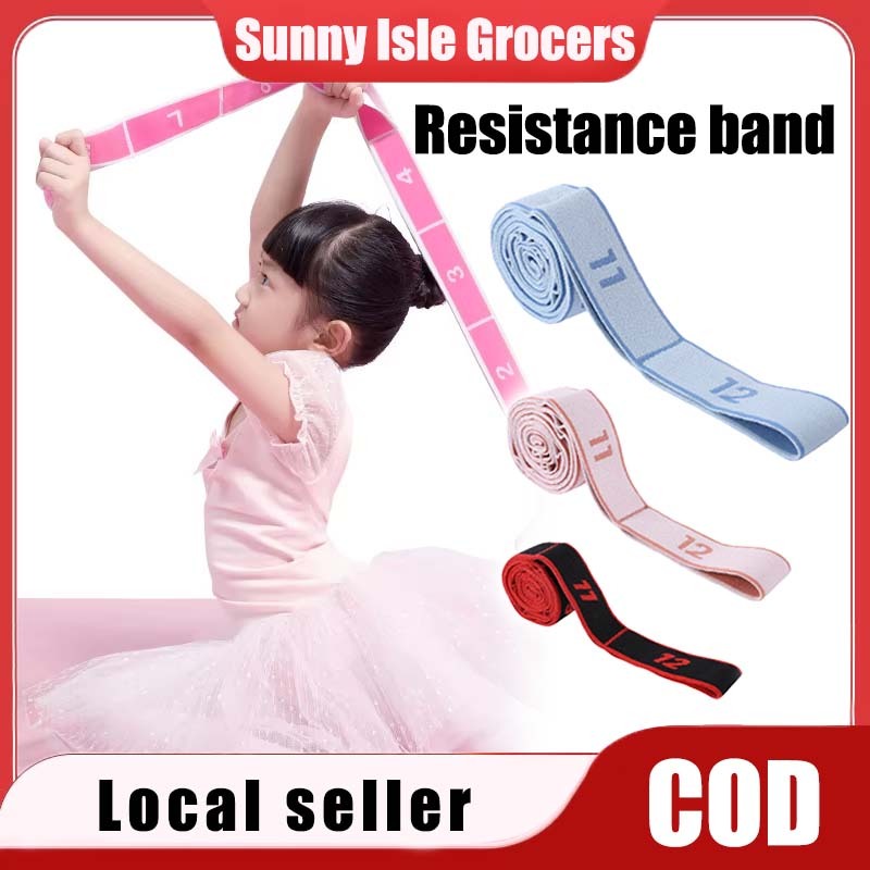 Extra Long 10 Loops Elastic Band Yoga Stretching Exercise Training ...