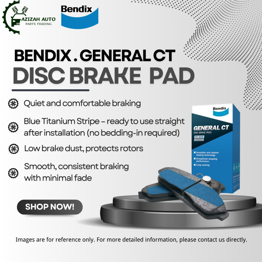 Original Bendix DB2529GCT Rear Brake Pad - Perodua Alza D27A 