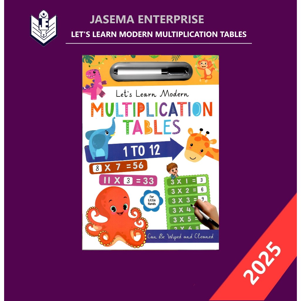 Let's Learn Modern Multiplication Tables 1to20 For Preschool Children's ...