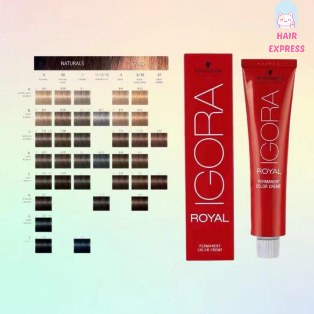 Schwarzkopf Igora Royal Color - 60ml Hair Dye Hair Colour Pewarna ...