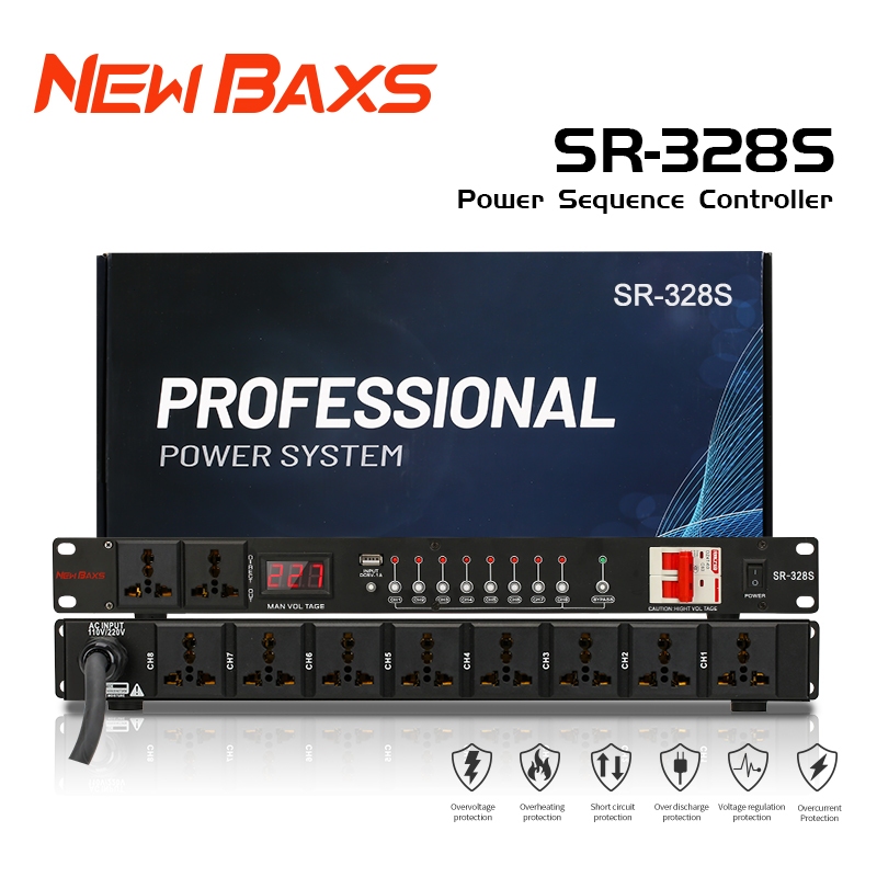 NEW BAXS Power Sequence Controller SR-328S 10-Channel 40A Power Control ...