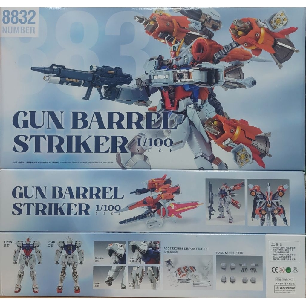 Gunbarrel Striker 強襲 梅比乌斯套 1/100 Model Kit 8832 MG Daban 大班 模型 | Shopee ...