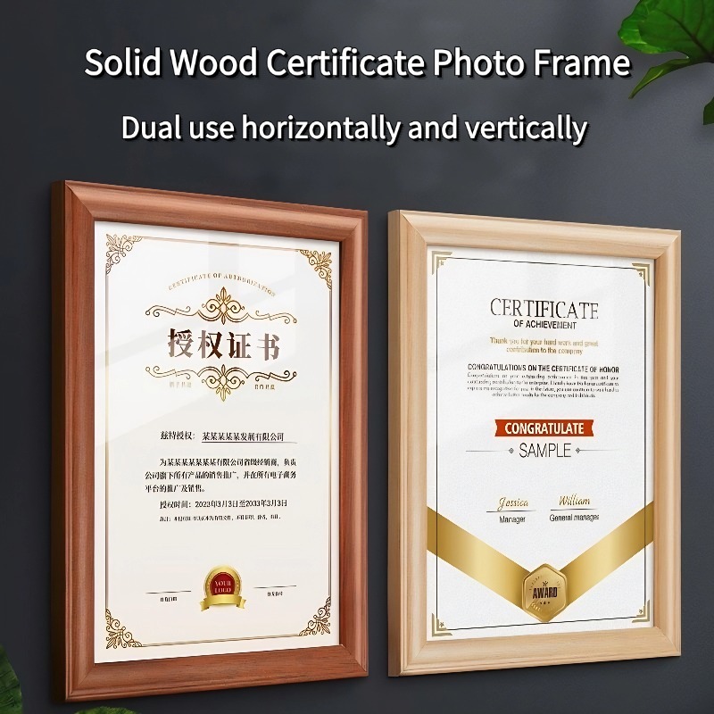 Certificate Photo Frame Home Decoration 4R 6R 8R A4/A3 Photo Frame ...