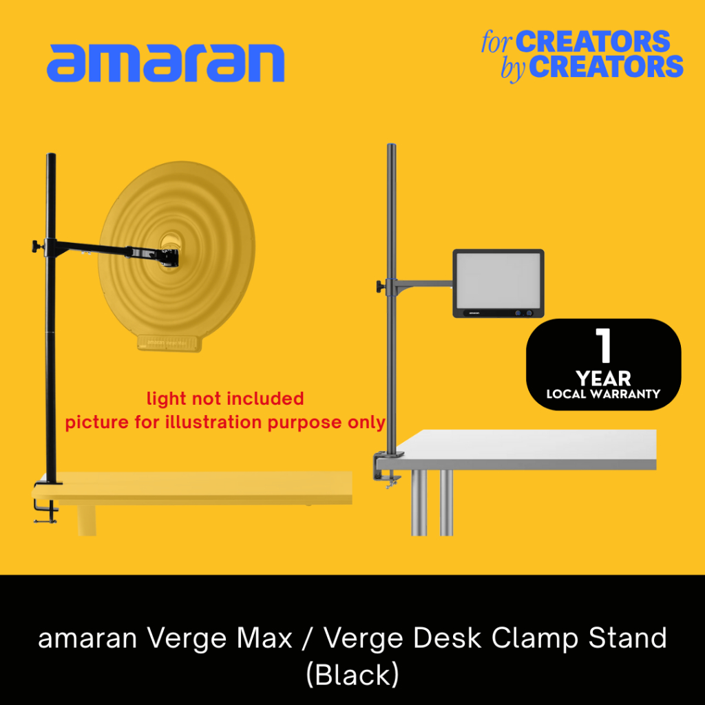 éclairage Bureau Streaming 26W Panneau Lumineux LED 26W - Bicolore 2700K- 6500K, Contrôle Par Appli, Sans Ventilateur - Pour Streaming, Jeux, Bureau Amaran Verge