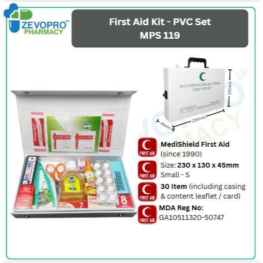 Medishield First Aid Kit Small [PVC Set] MPS119 | Shopee Malaysia