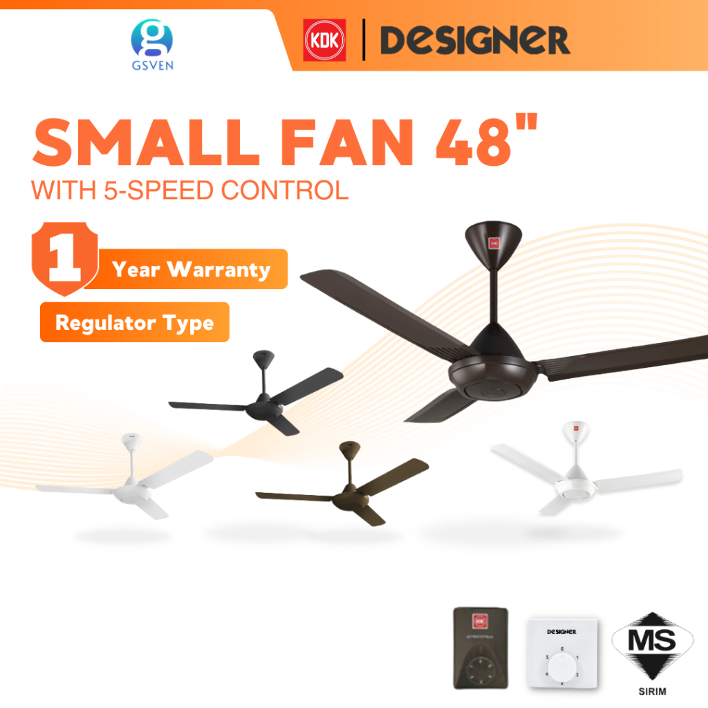 KDK 12V0 / DESIGNER (48''/120cm) Kipas Siling Syiling Ceiling Fan With ...
