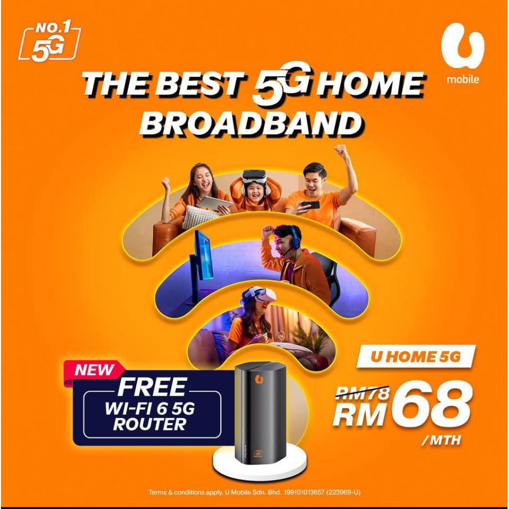 UMOBILE' U HOME 5G (PLAN + 5G ROUTER) RM68/MTH | Shopee Malaysia