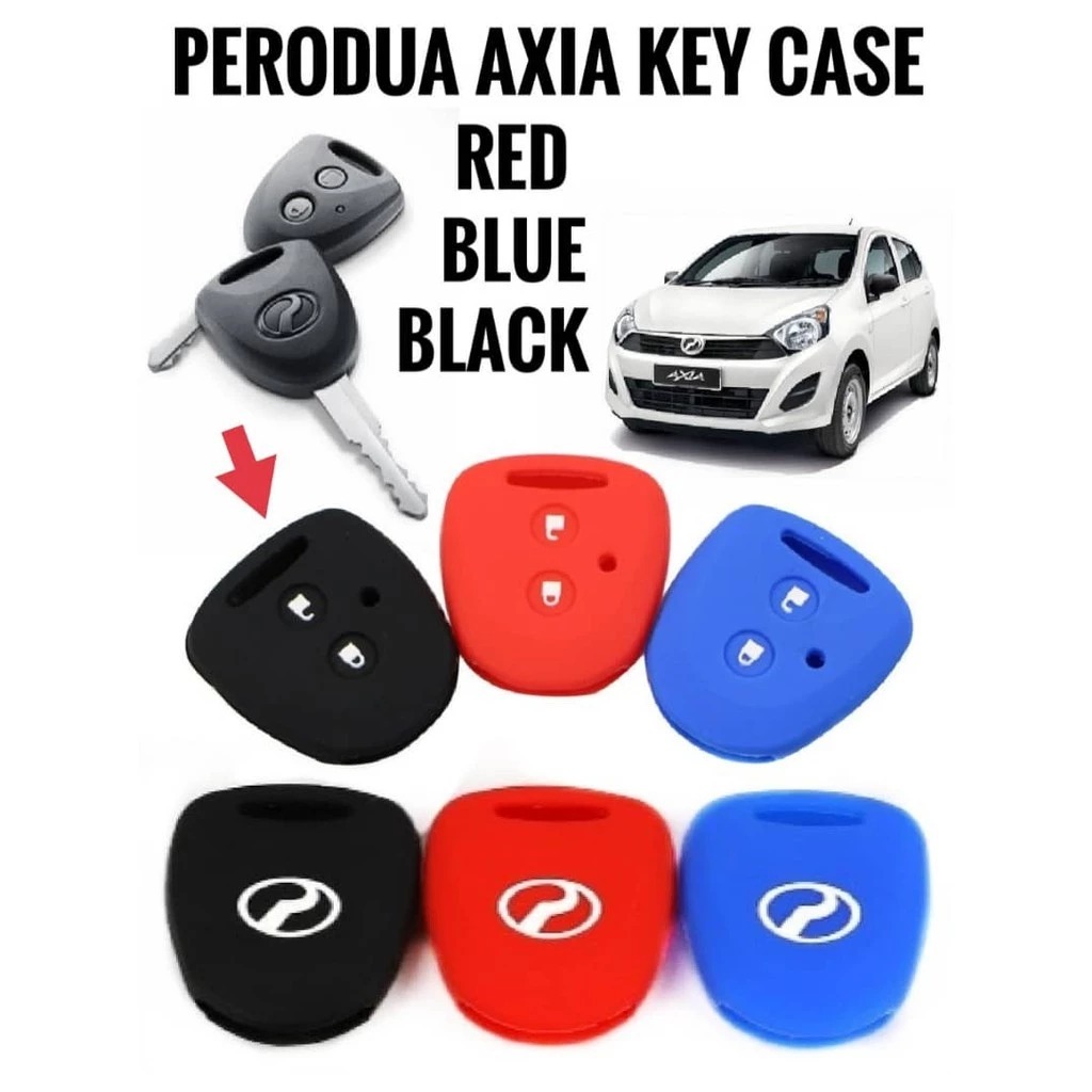 🚗Car Remote Control Key Case Cover Axia Alarm Silicone Key Casing ...