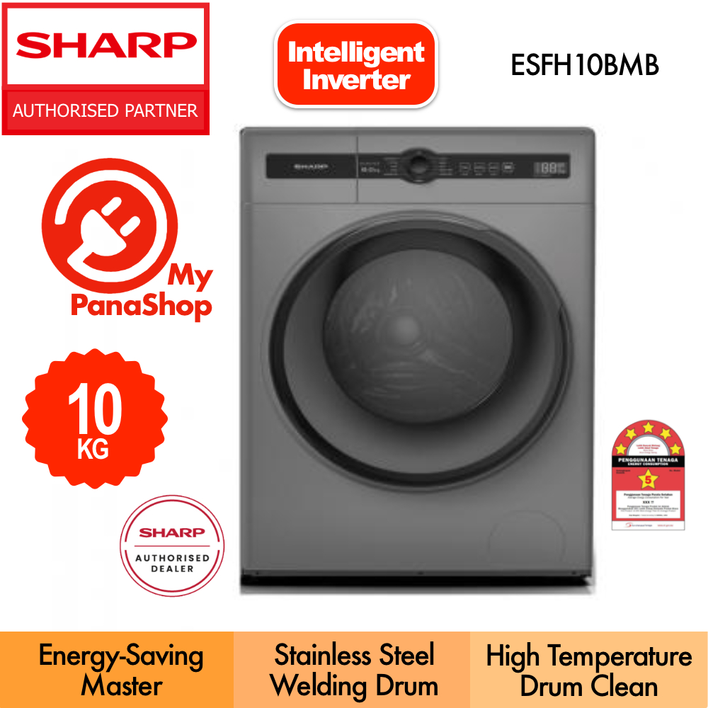 Sharp Front Load Washing Machine Intelligent Inverter Washer ( 10KG ...