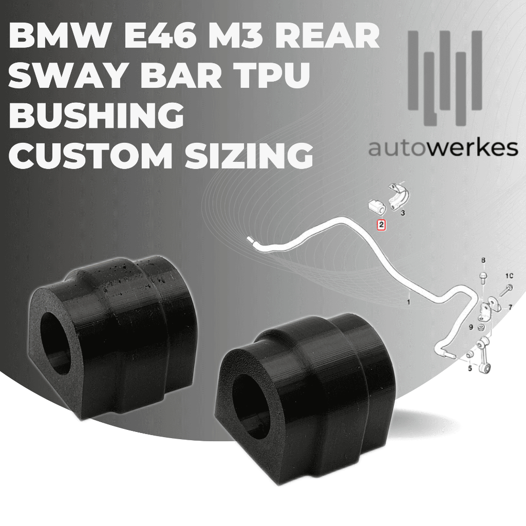 BMW E46 M3 Rear sway Bar Poly Bushing | Shopee Malaysia