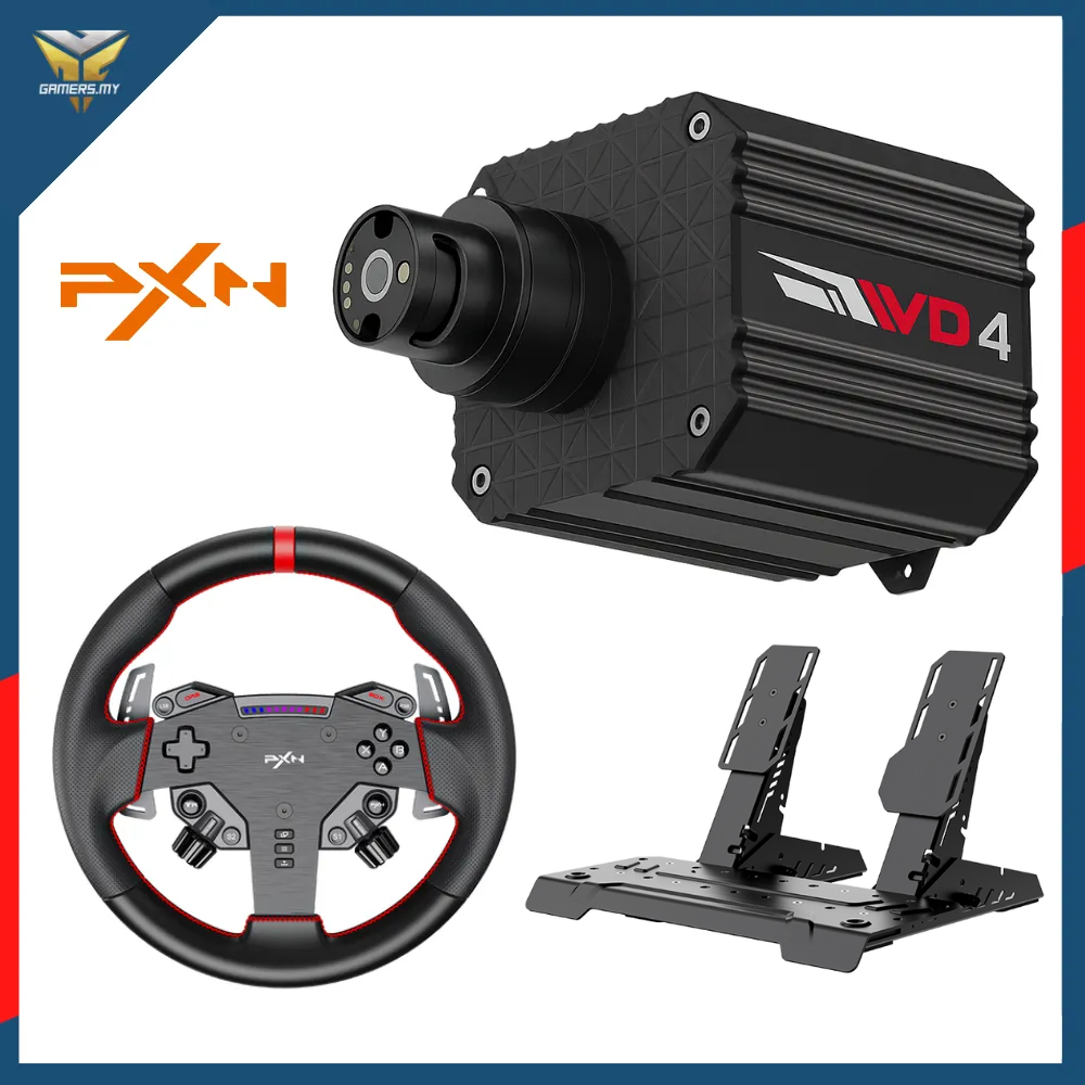 PXN VD4 2 Pedal Sim Racing Set (Free Z8 Steering Clamp) - VD4 Direct ...