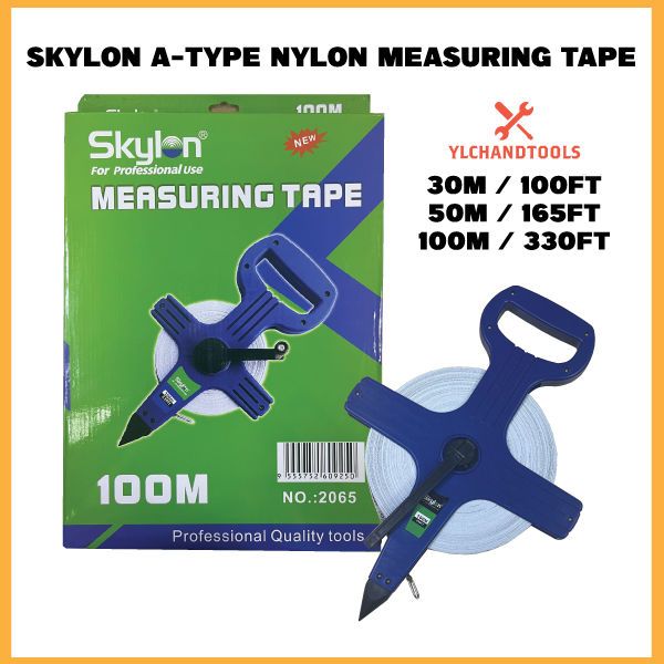 SKYLON A-TYPE NYLON MEASURING TAPE ( 30M,50M,100M ) FiberGlass ...