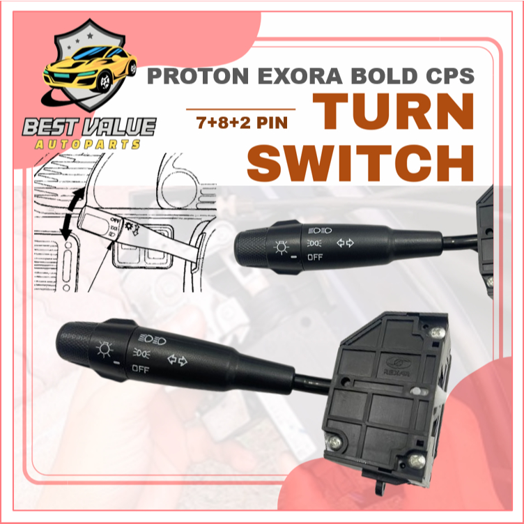 PROTON EXORA BOLD EXORA CPS TURN SIGNAL SWITCH ONLY HEAD LAMP SWITCH ...