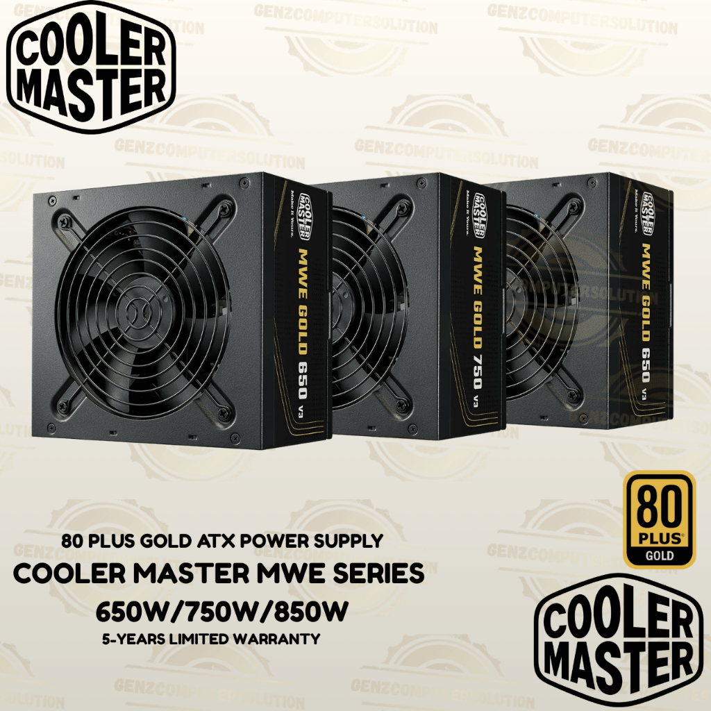 [Cooler Master MWE POWER SUPPLY UNIT] 650W/750W/850W 80 Plus GOLD V3 ...