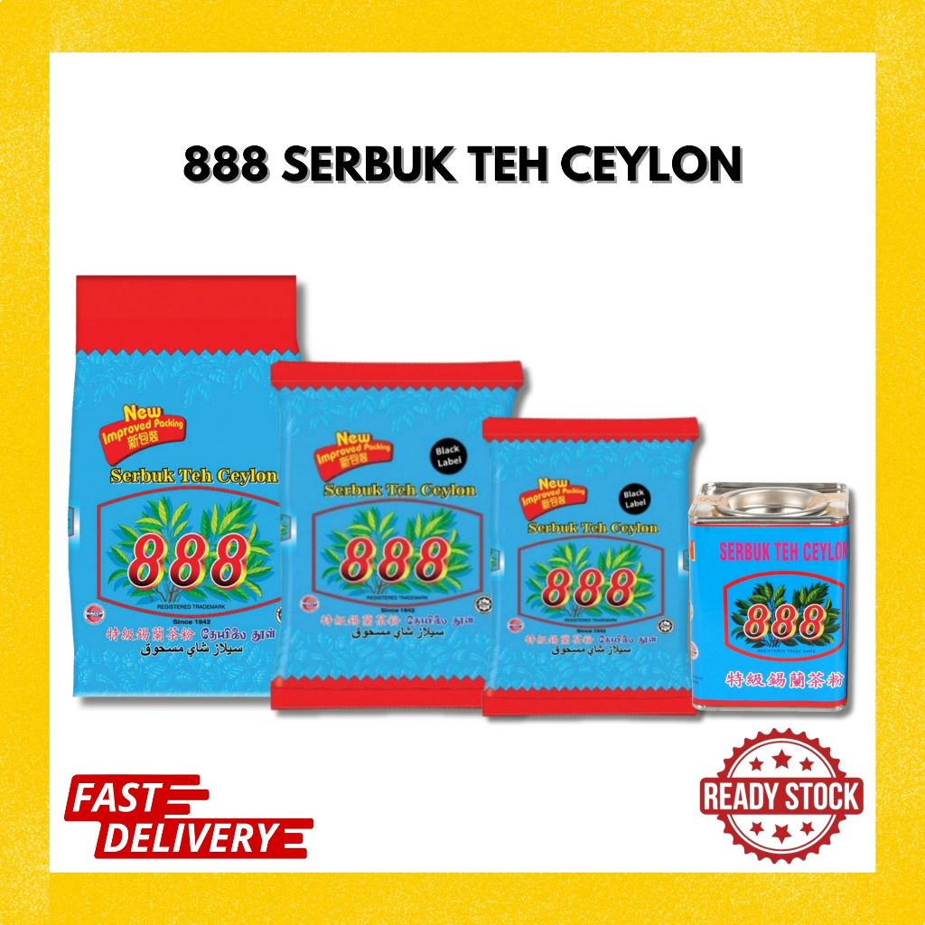 888 Serbuk Teh Ceylon (Black Label) (2kg / 1kg / 500g / 150g) | Shopee ...