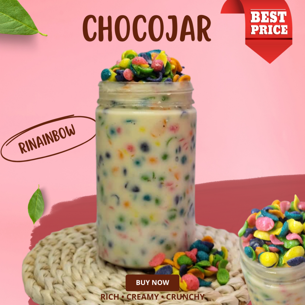 Trending Choco Jar Rainbow Choco & White Chocolate – Creamy Treat ...