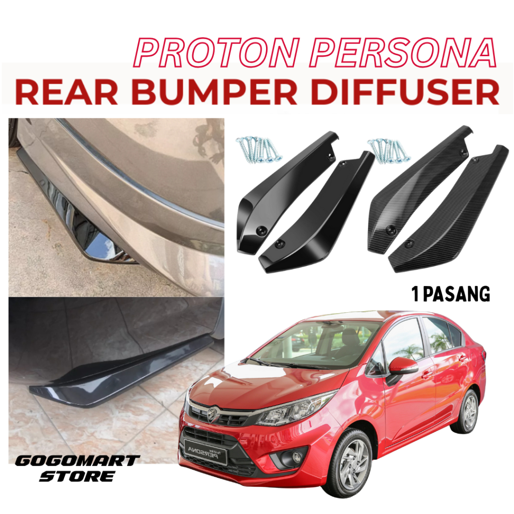 PROTON PERSONA 2016 Bumper Lip Front Rear Skirting Diffuser Protector ...