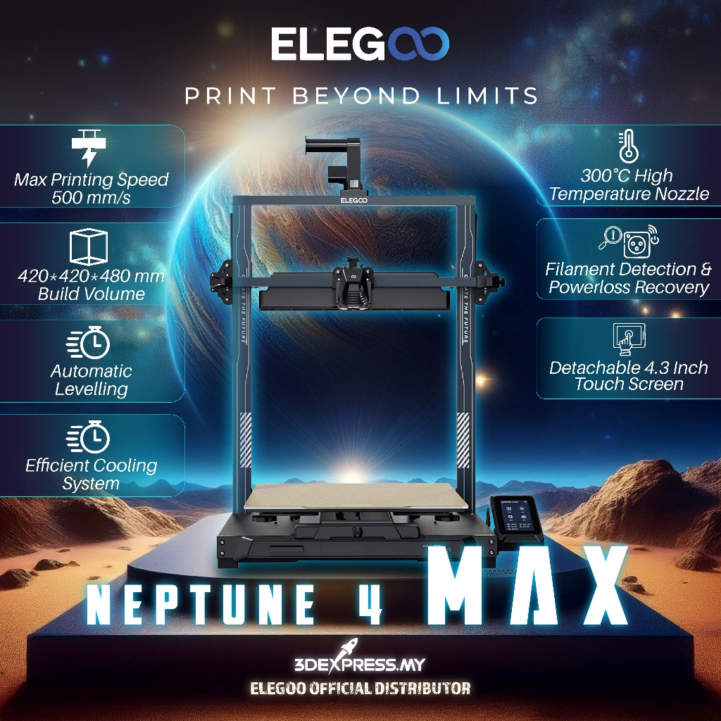 Elegoo Neptune 4 Max FDM 3D Printers