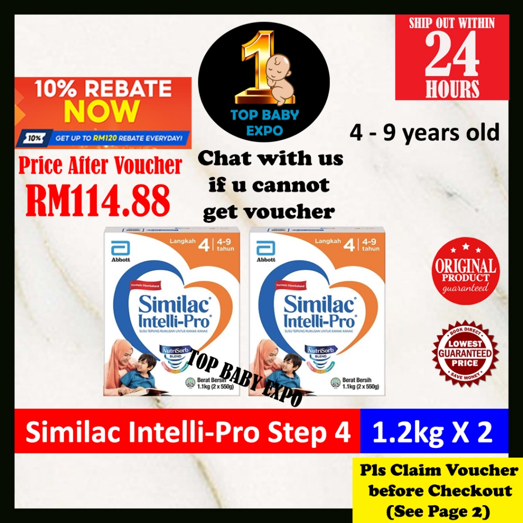 Similac Intelli-Pro Step 4 (1.2kg X 2) Exp: 08/2026 | Shopee Malaysia