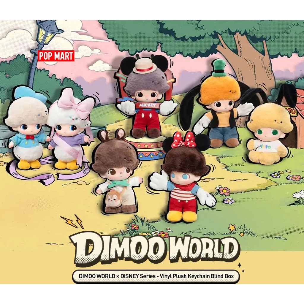 POP MART DIMOO WORLD X DISNEY Series - Vinyl Plush Keychain | Shopee ...