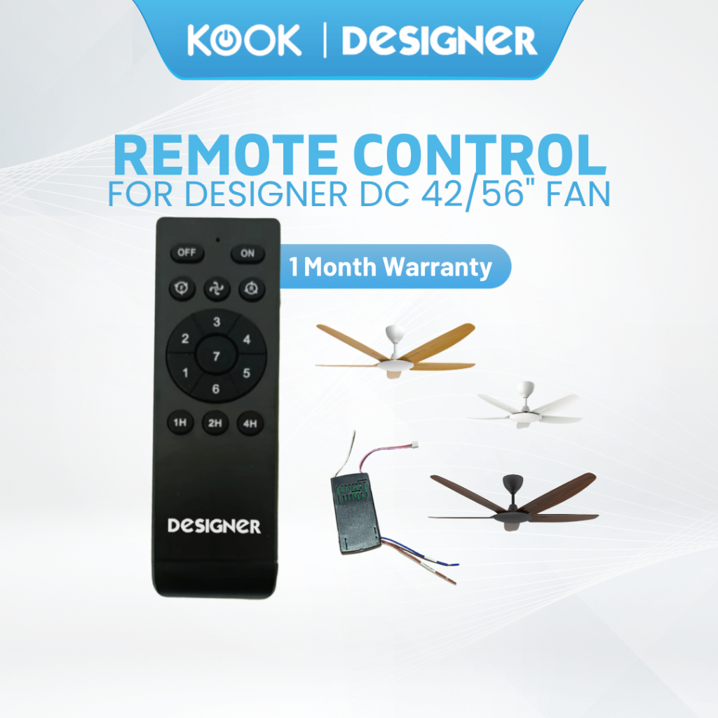 DESIGNER Remote Control Alat Kawalan + Receiver Set for DC Motor Kipas ...
