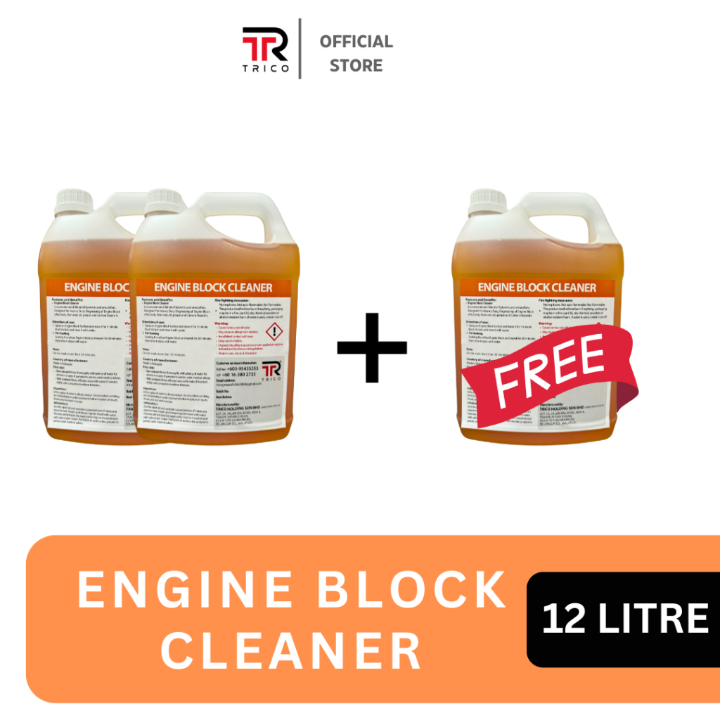 TRICO ENGINE BLOCK CLEANER | NON SODA & NO TOXIC | BIO DEGREASER SOAK ...