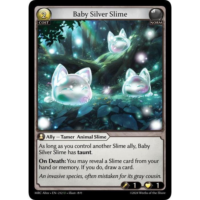 💥 Grand Archive TCG | Baby Silver Slime (U) | EN-037— MRC Single