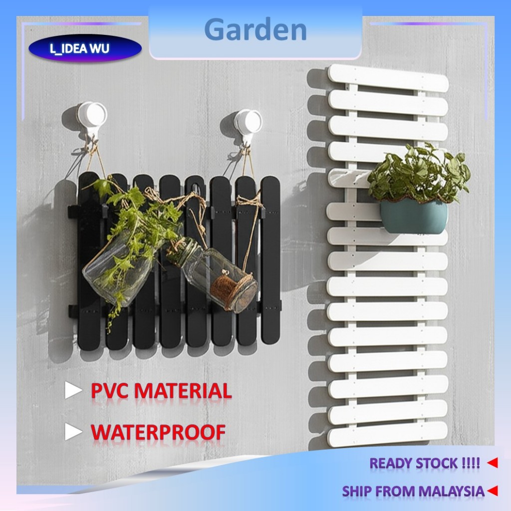 Waterproof Rak Bunga Hanging Rack Garden Wall Hanging Plant Rack Flower ...