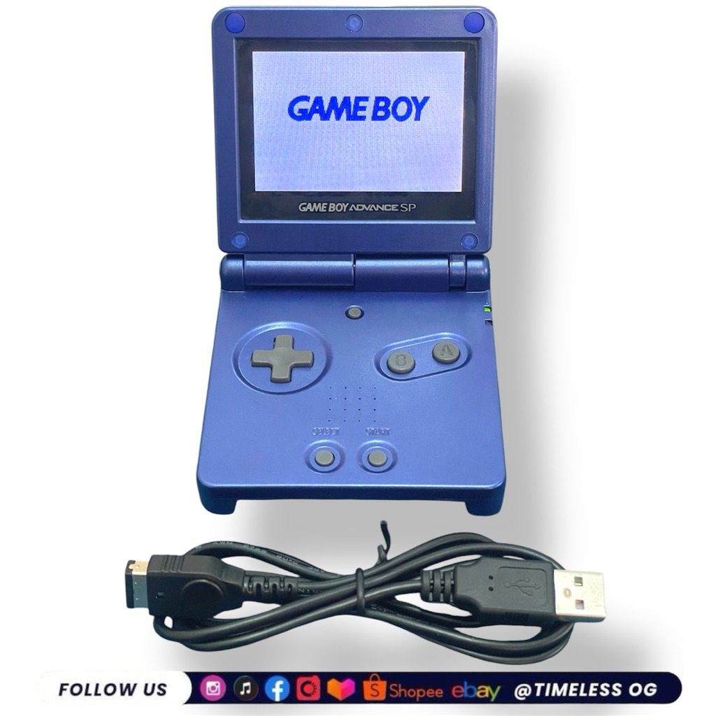 Nintendo Gameboy Advance SP AGS101 Blue Backlight | Shopee Malaysia