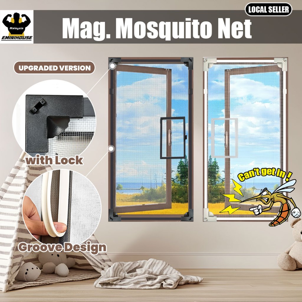DIY Magnetic Mosquito Net Insect Screen Adjustable Magnetic Window ...