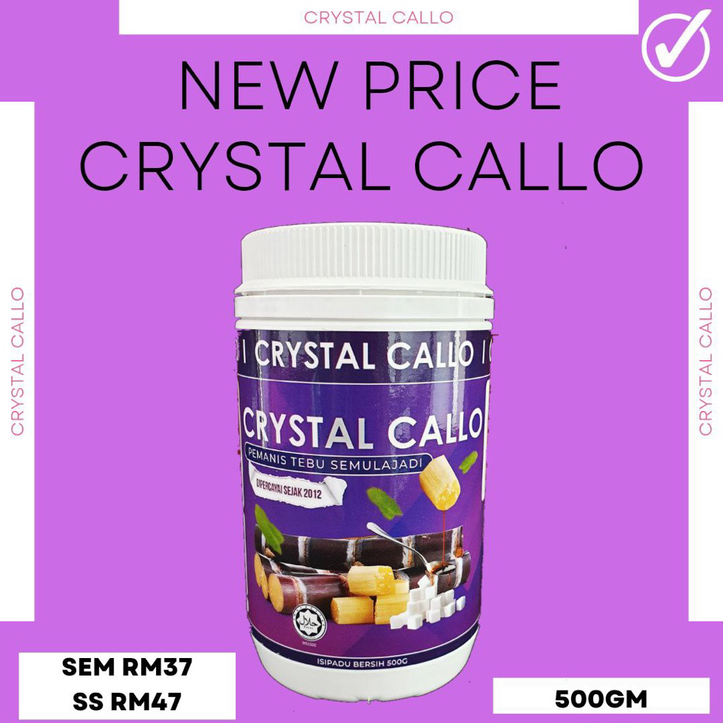 NEW PRICE !! READY STOCK CRYSTAL CALLO PEMANIS SEMULA JADI TEBU HITAM ...