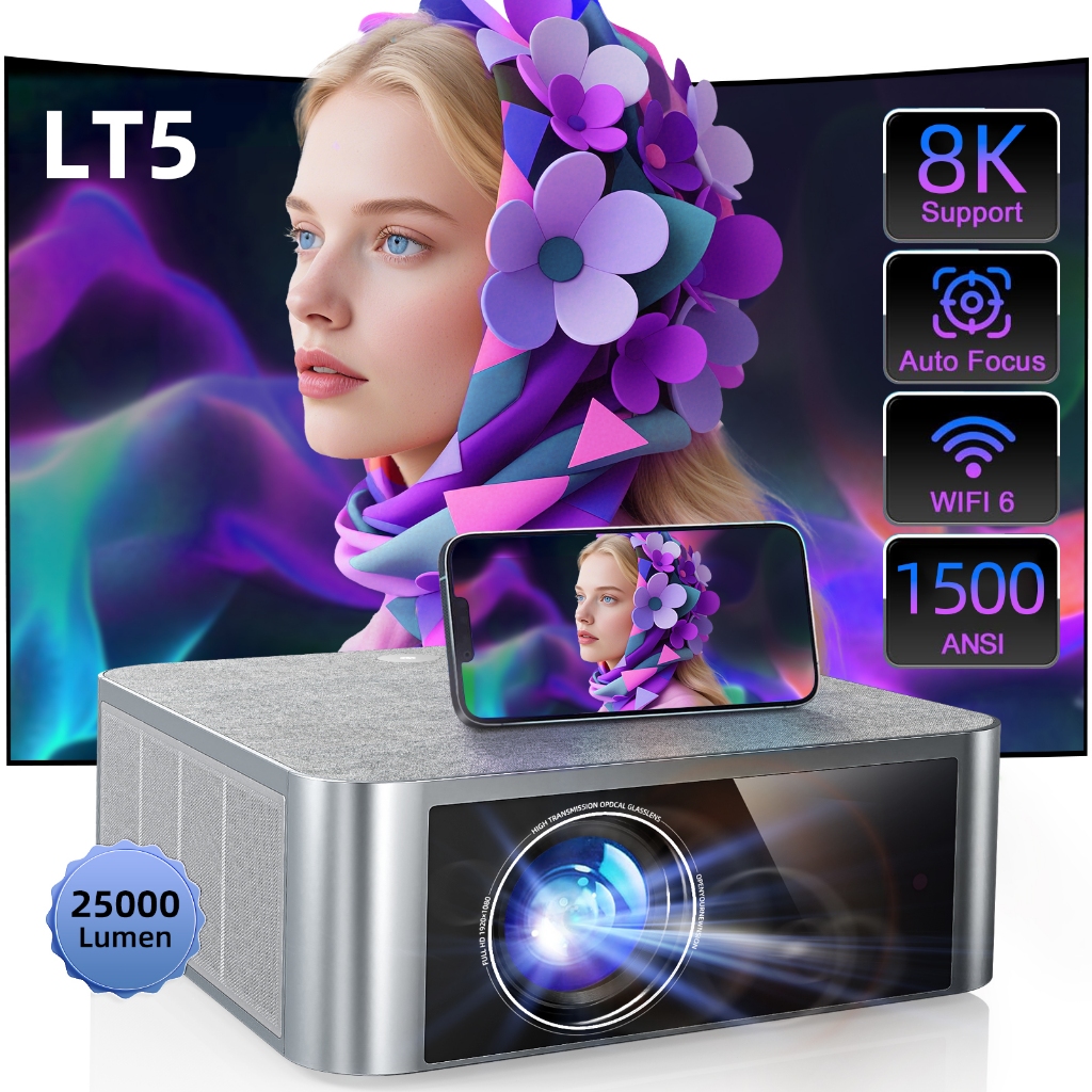 projector 4k LT5 Projector 1500ANSI Outdoor/Office use Electric Focus ...