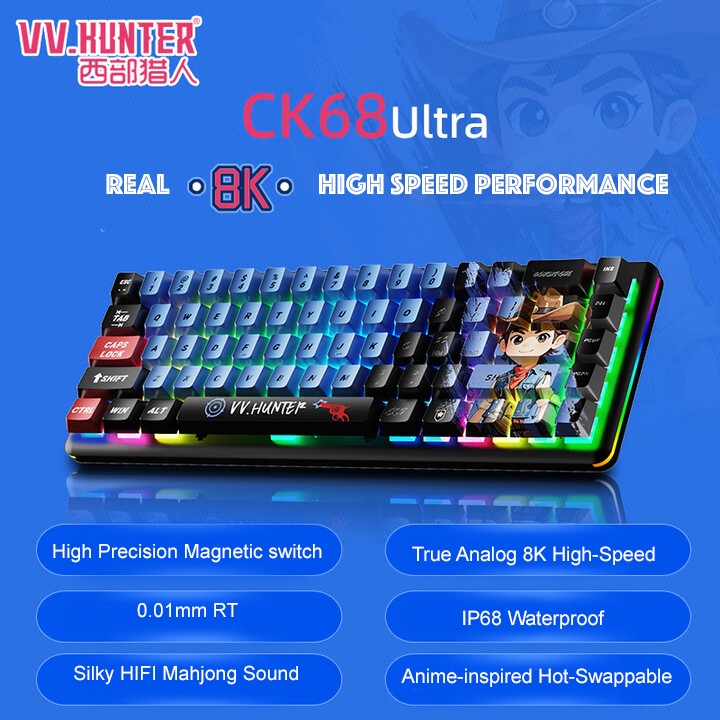 VV.Hunter CK68 Ultra Real 8K High Speed 68 Keys Magnetic Switch ...