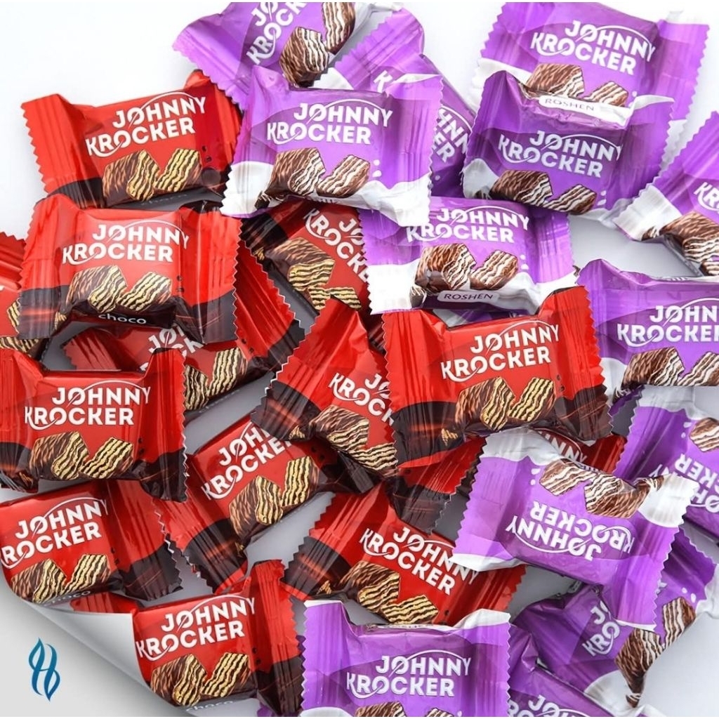 Roshen Johnny Krocker Milk & dark Wafers With Cream In Chocolate 500g ...