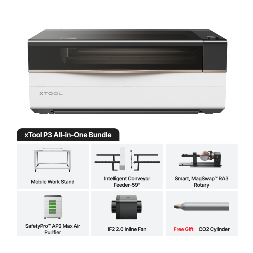 xTool P3 All in one bundle | Shopee Malaysia