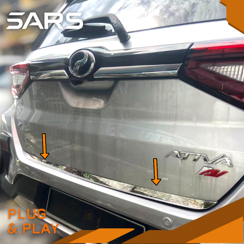 Premium Rear Bonnet Tail Gate Garnish Trim Bottom For Perodua Ativa ...