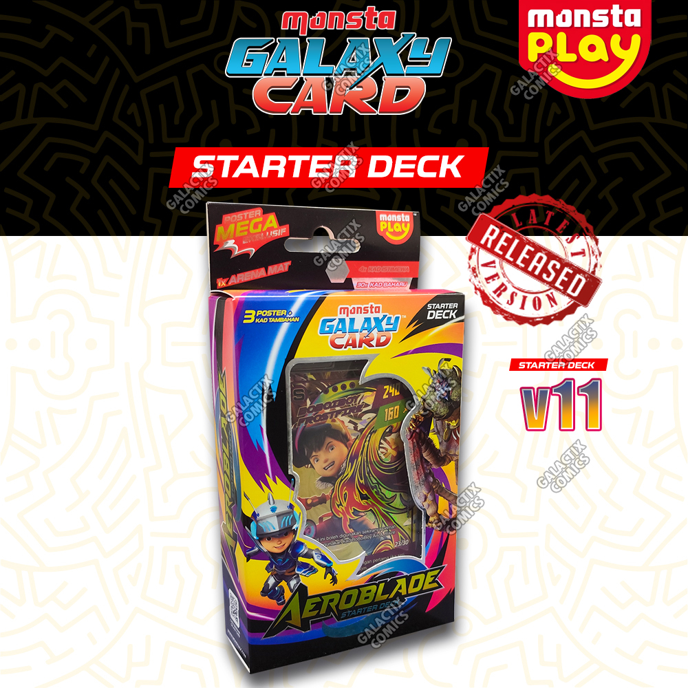 Monsta BoBoiBoy Galaxy Card Starter Deck v11 Aeroblade 2025 | Shopee ...