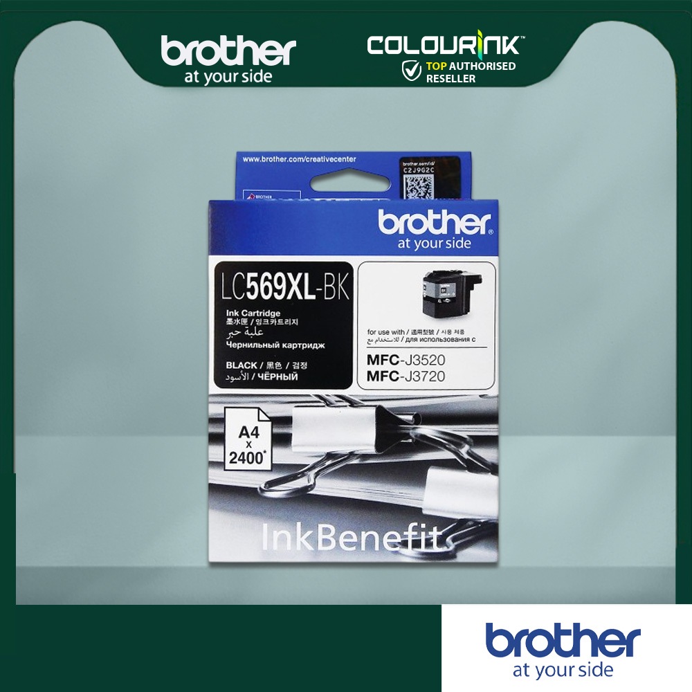 Brother LC569XL Original Black Ink Cartridge MFC-J3520/MFC-J3720 LC ...