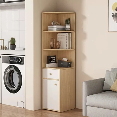 Corner Storage Cabinet Layered Storage Minimalist Style Small Apartment ...