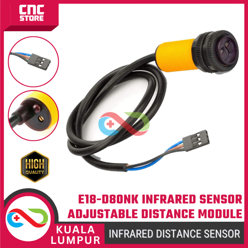 E18-D80NK Adjustable Infrared Distance Sensor 10–80cm – Proximity ...