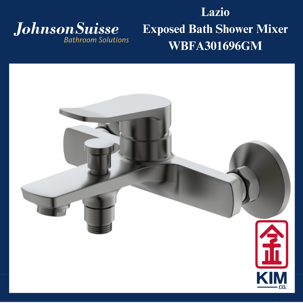 Johnson Suisse Lazio Exposed Bath Shower Mixer (Gunmetal) (WBFA301696GM ...