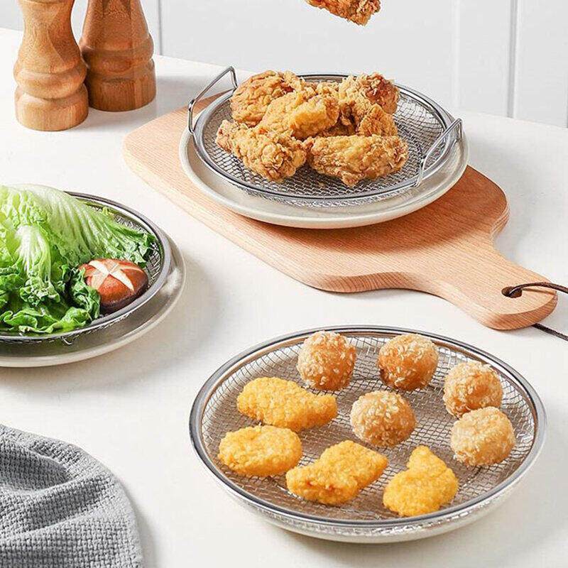 Kitchen Oil Strainer Pan Stainless Steel Frying Oil Strainer Pan Fine ...