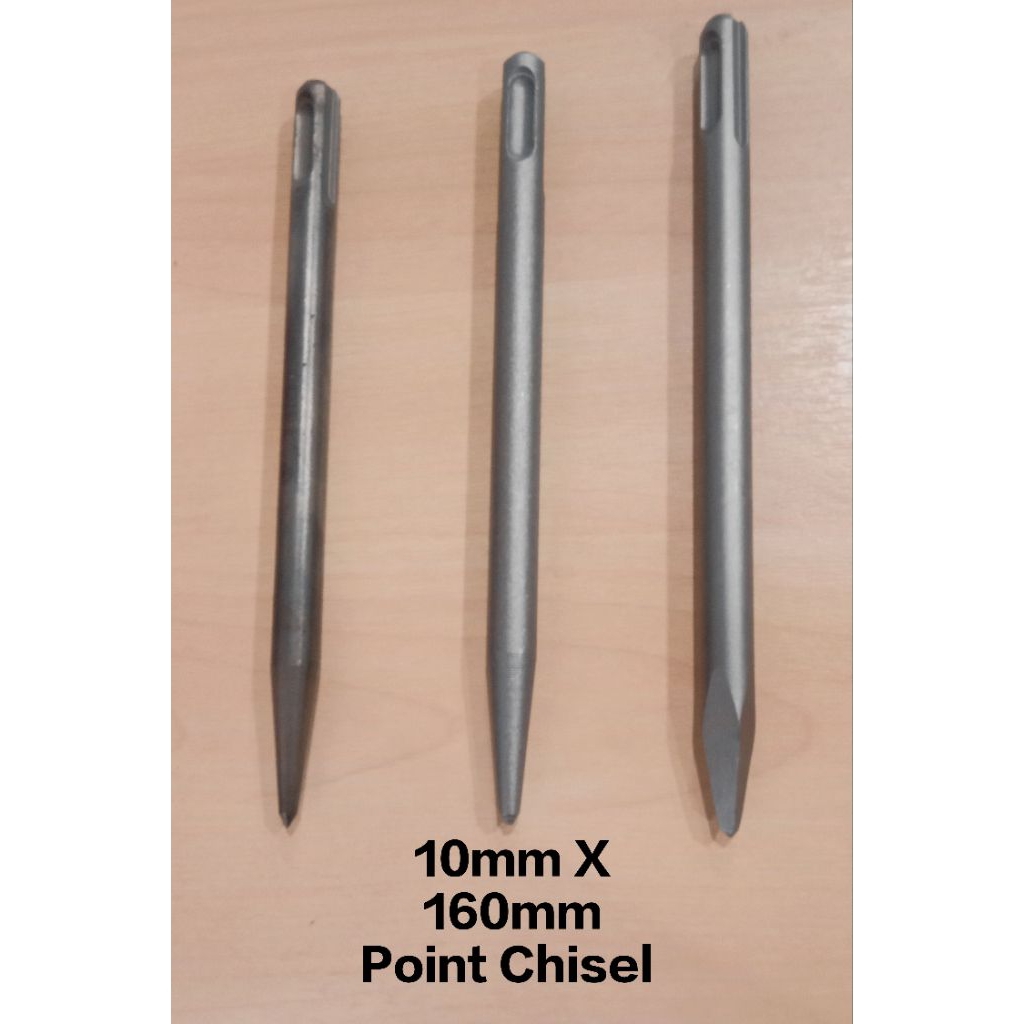 10mm X 160mm - SDS Plus Pencil Concrete Hacking Point Chisel/ Mata ...