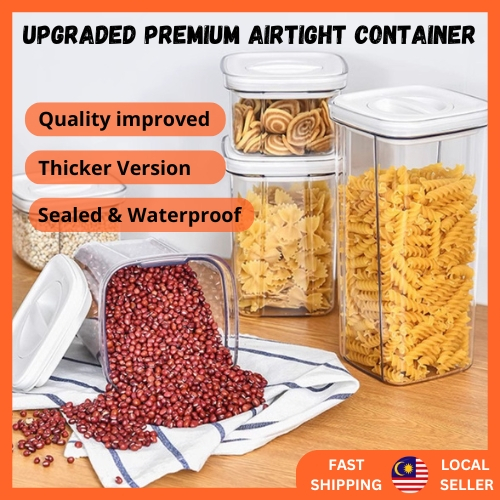 Stackable Airtight Twist Lock Transparent Food Storage Container ...