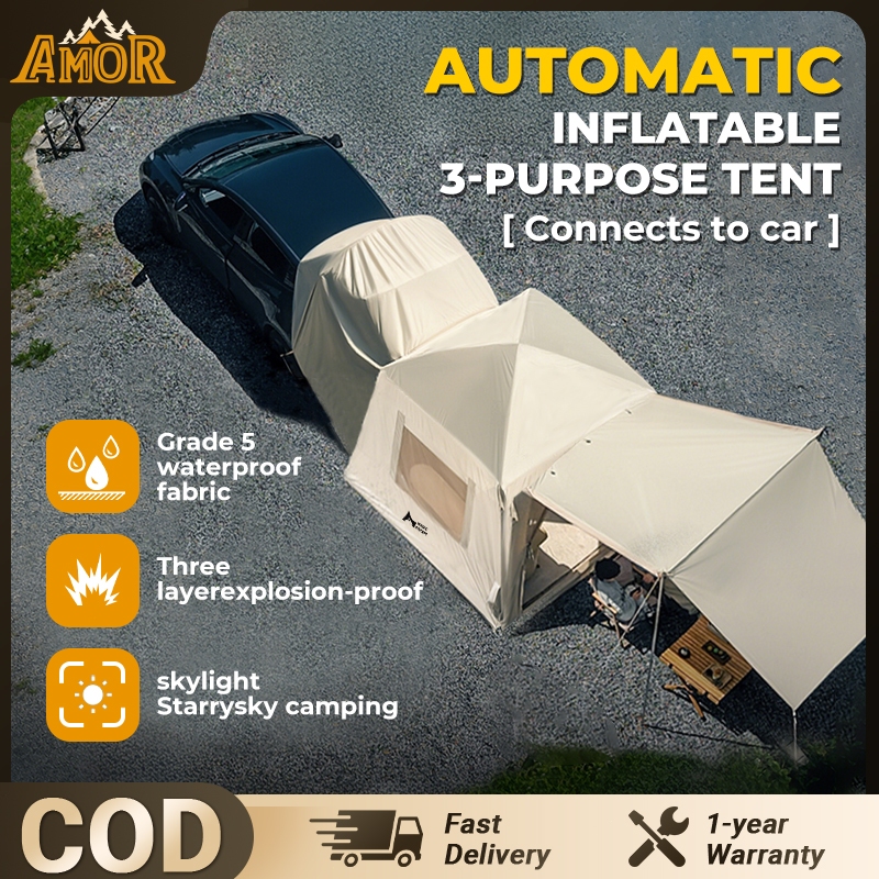 Outdoor Automatic inflatable tent SUV Car Rear Tent Extension ...