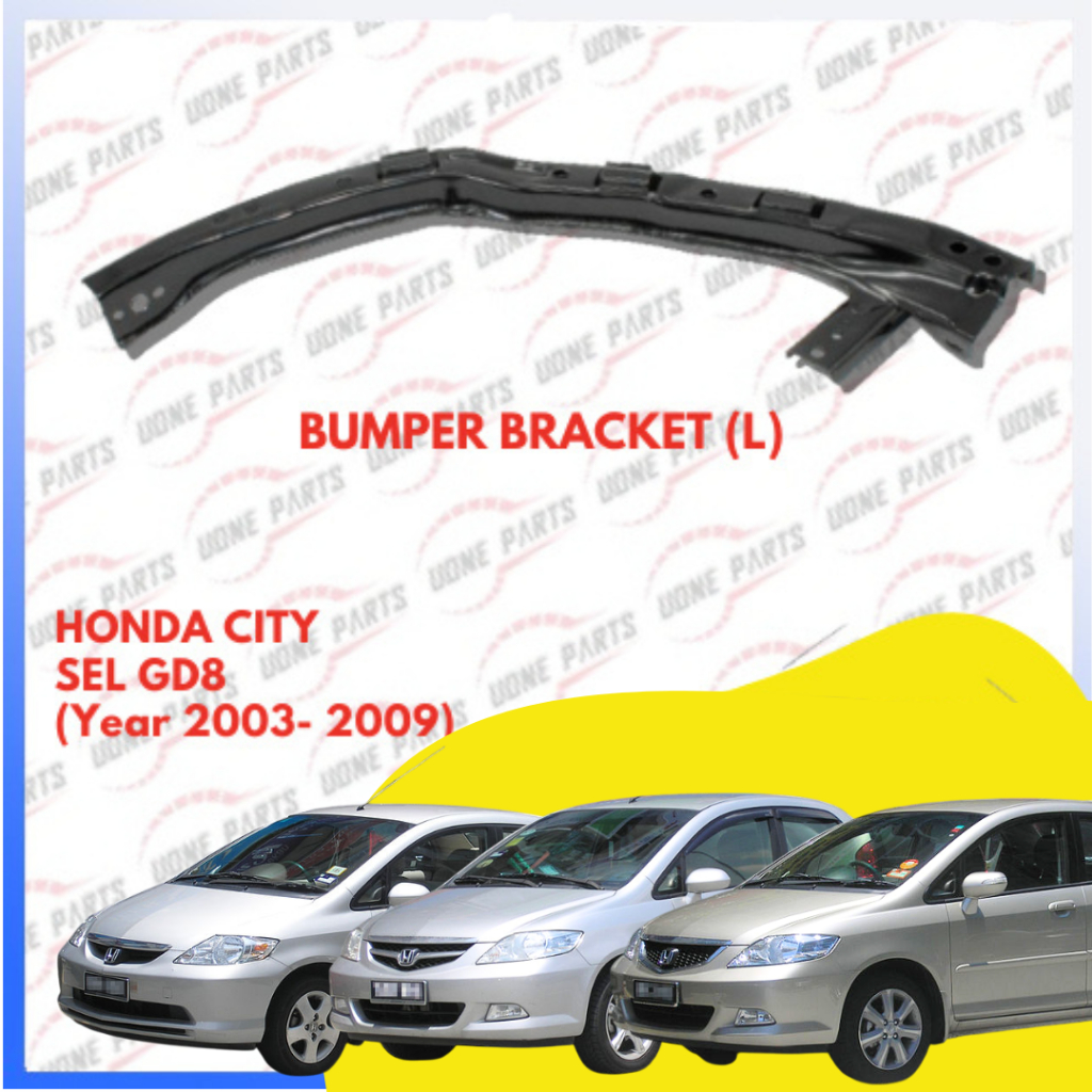 🔥HONDA CITY SEL GD8 BELOW HEAD LAMP BUMPER BRACKET - STEEL (Year 2003 ...