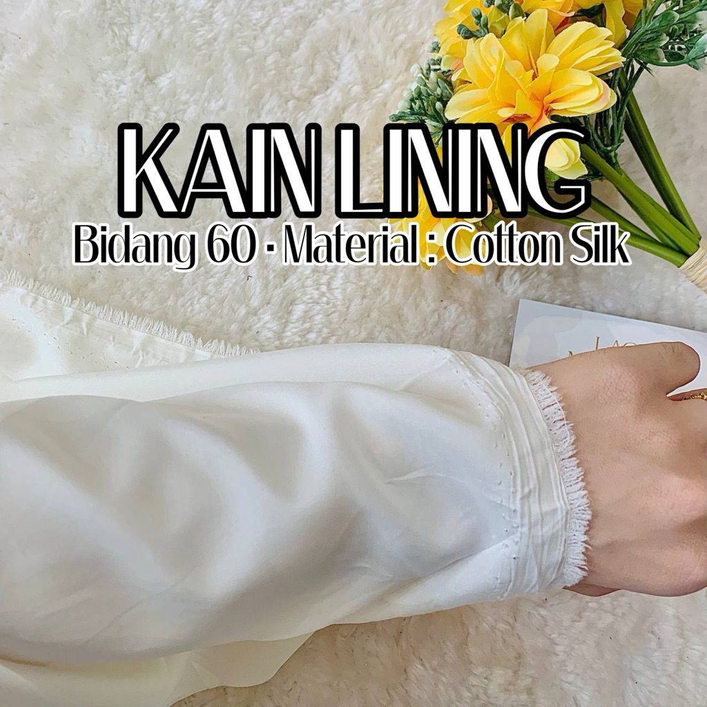 🎀 KAIN LINING COTTON SILK 🎀 KAIN PASANG BIDANG 60 INNER BAJU KURUNG 🎀 ...
