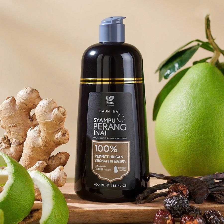 SHAMPOO INAI WARNA D’HERBS – SYAMPU PEWARNA RAMBUT HITAM / COKLAT ...